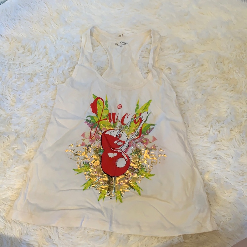 NWT Juicy Couture Cherry Print Tank Top sz XS